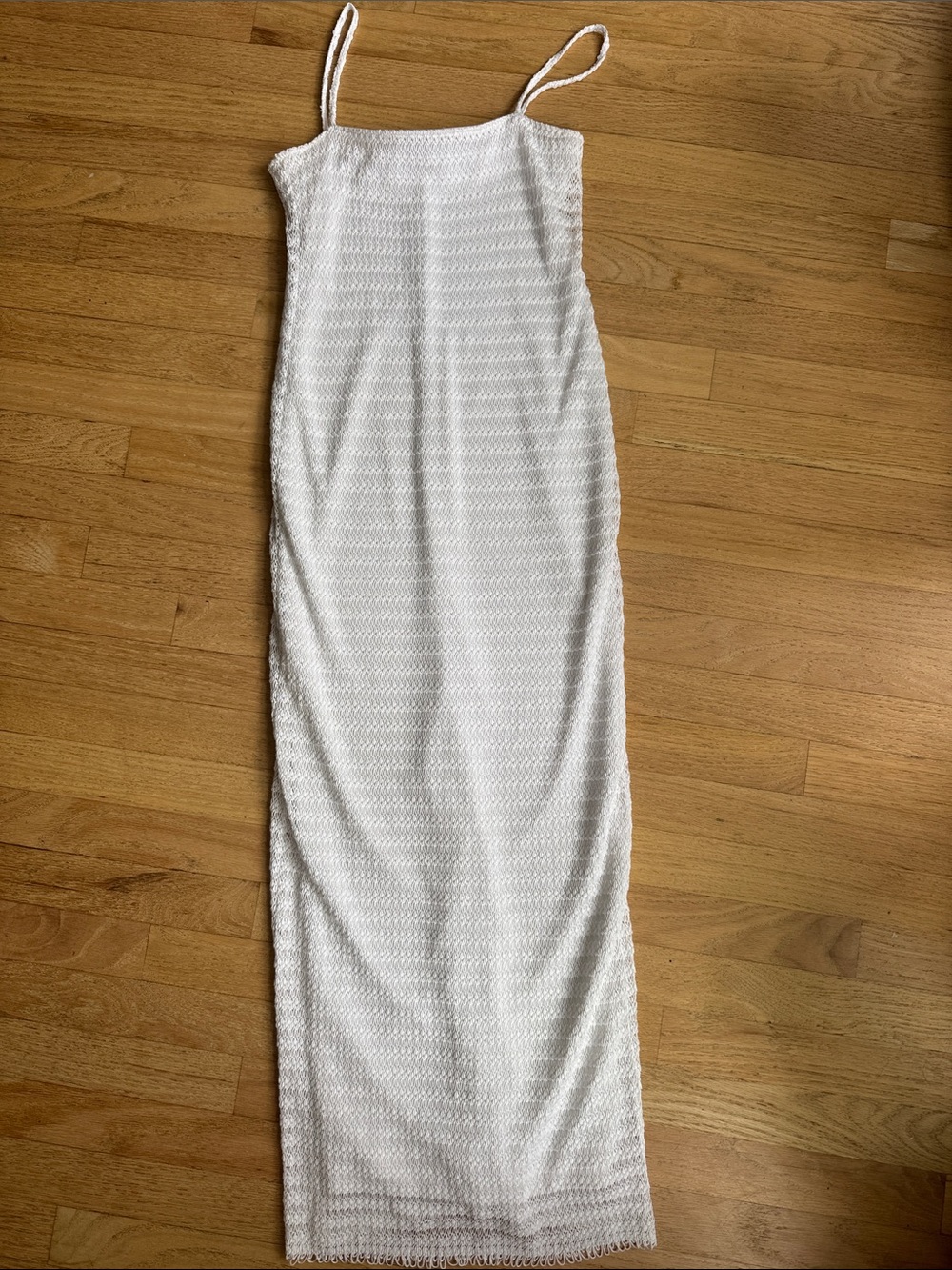 Charlotte Russe White Spaghetti-Strap Maxi Dress